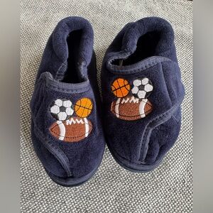 Fleece Velcro Toddler Slippers Size 7-8